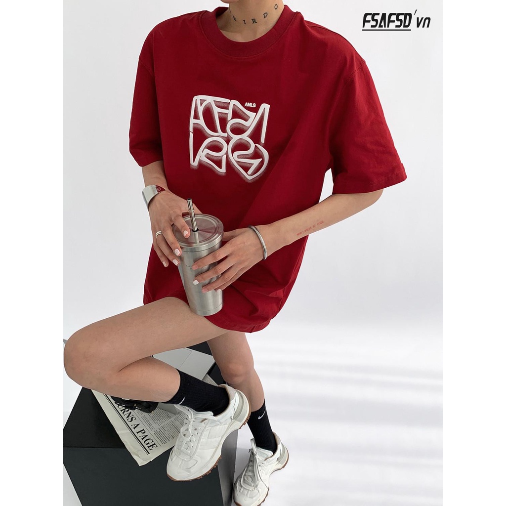 Áo Thun Nữ Tay Ngắn Dáng Rộng Bằng Cotton Có In Hình Thời Trang