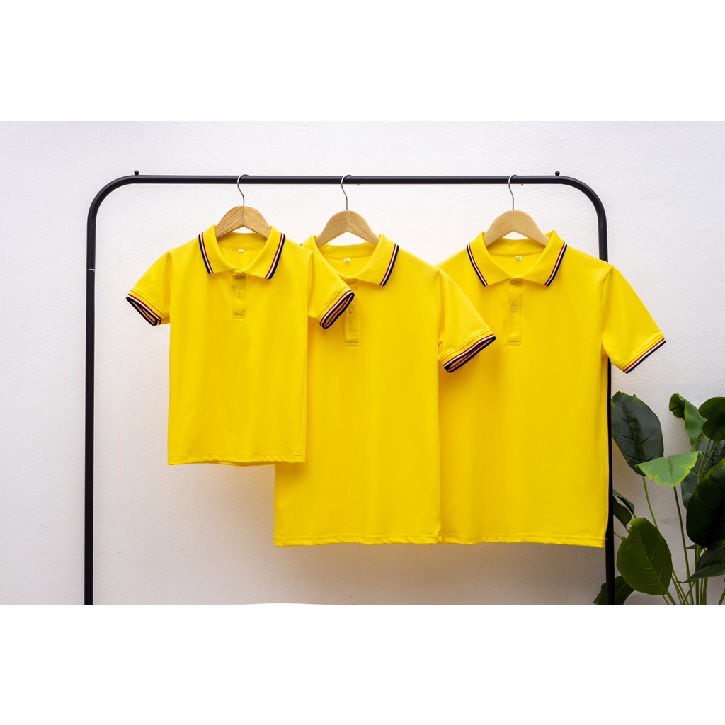 Áo đôi - Áo gia đình - Áo nhóm - Áo polo . Chất Liệu Thun Poly Thái 4 Chiều Loại 1 Thoáng Mát  Đủ Size Từ 8 Đến 100kg .