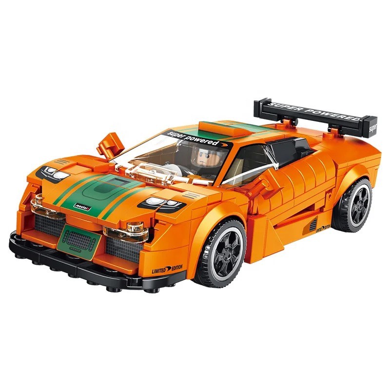 Bộ đồ chơi lắp ráp khối xây dựng hãng Panlos Brick xe đua Racing Car 666016