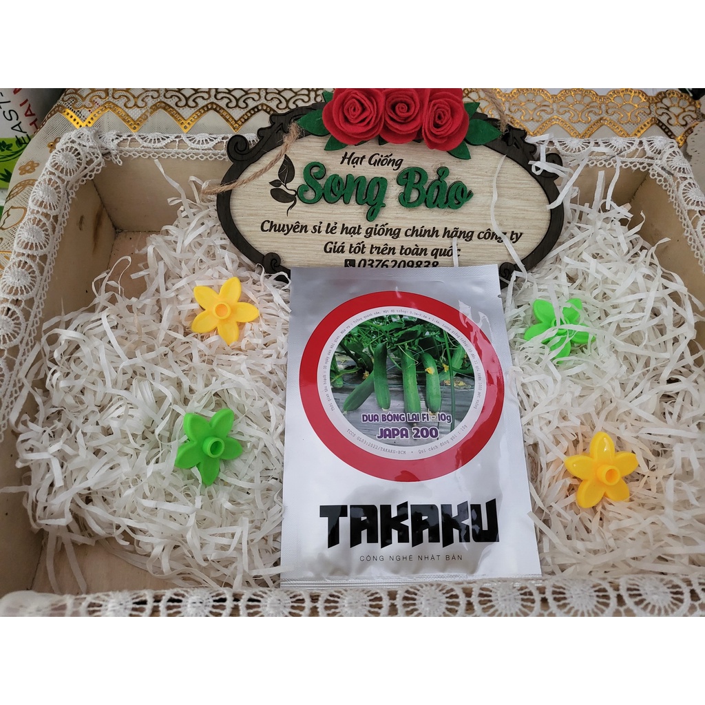 Hạt Giống Dưa Leo lai F1 Takaku Japa 200 (Gói 10G)