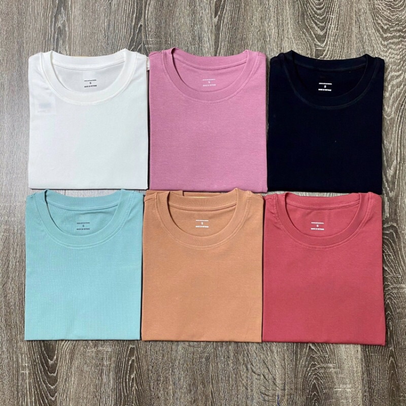 Áo thun trơn nữ Uni cổ tròn cộc tay dáng vừa basic Melya cao cấp, áo phông trơn nữ  UNi cotton đen trắng chất vải đẹp U1 | BigBuy360 - bigbuy360.vn