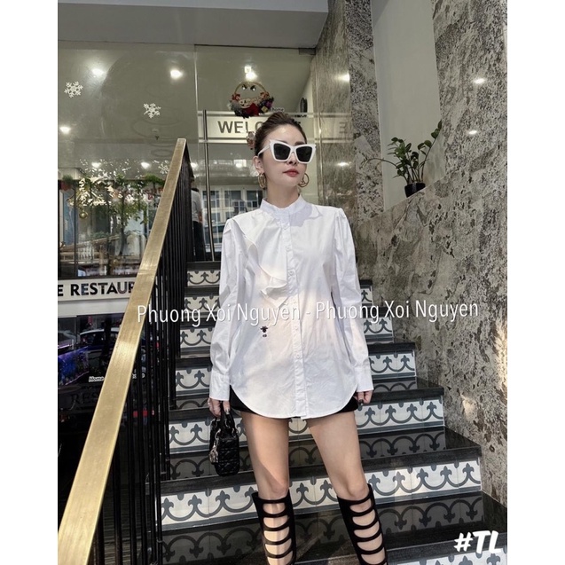 Áo sơ mi dios cổ bèo