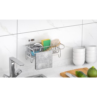 Giỏ đựng đồ rửa chén inox dán tường