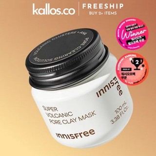 Mặt Nạ Đất Sét Innisfree Super Volcanic Pore Clay Mask, Clay Mousse Mask 2X - Kallos Vietnam