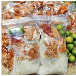Bánh tráng sate hành phi tóp mỡ