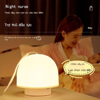 ☋ Điều khiển từ xa sạc đèn ngủ cho bé ăn bảo vệ mắt phòng ngủ ngủ ánh sáng ngủ ký túc xá cạnh giường n