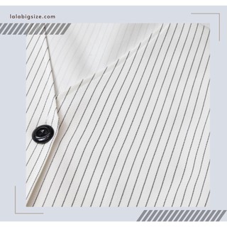 Bigsize công sở - Áo Lửng Trắng Sọc