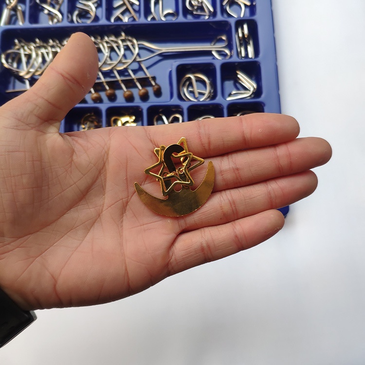 Đồ chơi tháo sắt trí tuệ Metal Puzzle combo 30 cái