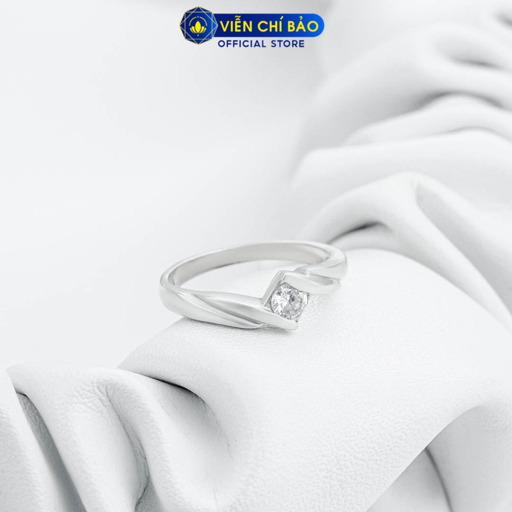 Nhẫn bạc nữ Twist Love chất liệu bạc 925 thời trang phụ kiện trang sức Viễn Chí Bảo N700400