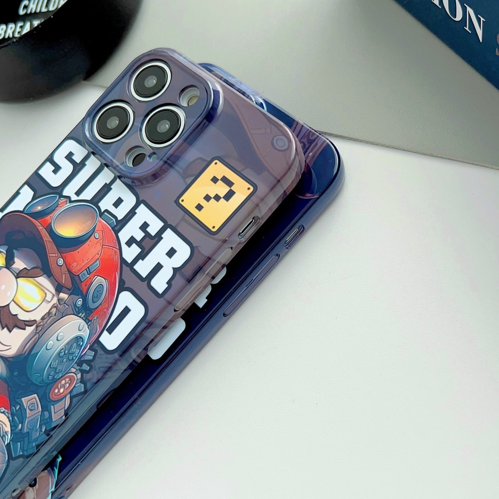 Ốp Điện Thoại PC Cứng In Hình Super Mario Bảo Vệ Toàn Diện Cho iPhone 14 13 12 11 Pro MAX XS MAX XR 7 8 plus