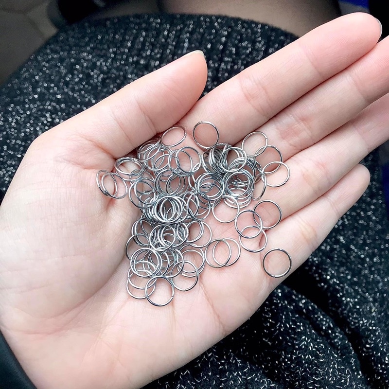 Khuyên Mũi , Môi , Tai Tròn Dạng Bẻ Siêu Mảnh Thép Titan Không Gỉ Dành Cho Nam Nữ