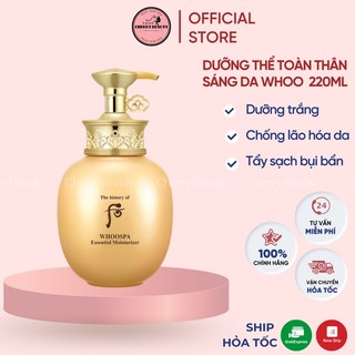 Dưỡng thể toàn thân sáng da whoo spa moisturizer 220ml date 2024