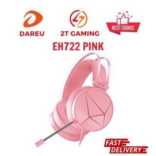 Tai nghe DAREU EH722s Pink/ Magic queen/ led RGB/ âm thanh 7.1 - Hồng cá tính