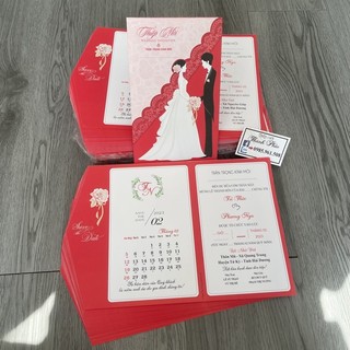 THIỆP CƯỚI GẬP 3 FROM CD CR(đã bao gồm công in nội dung hoàn chỉnh)
