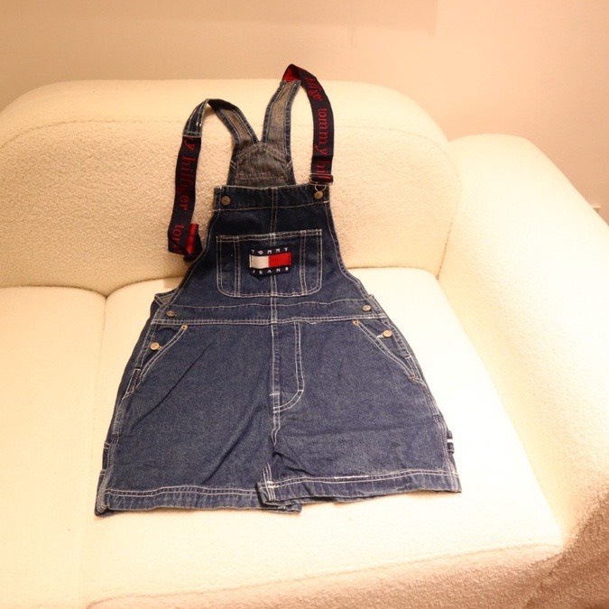 Quần Yếm Ngắn Vintage Tom.my Jeans 2 Dây Phía Trước QYNT