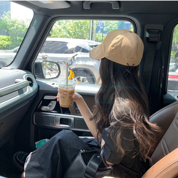 Mũ chống nắng Hàn Quốc vải mềm vành 9cm dây rút thoáng khi nón rộng vành nữ có thể gấp gọn được