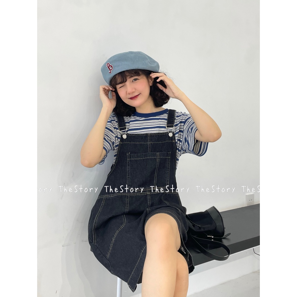 Quần yếm jean short  Q797