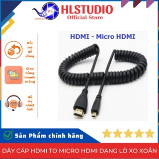 Dây cáp HDMI to Micro HDMI dạng lò xo xoắn HL Studio