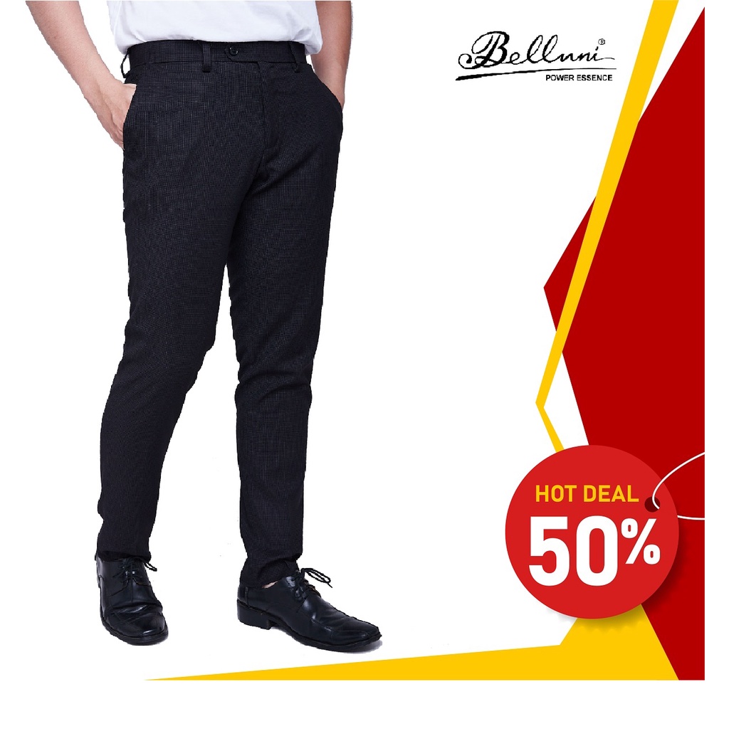 Quần tây nam công sở slimfit hàng hiệu cao cấp BELLUNI - QTS.PRS.BE.2.BL1