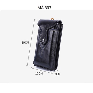 Bao da điện thoại đeo thắt lưng Mã B37