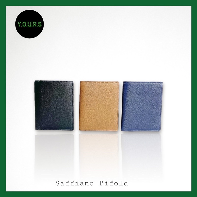 Ví da saffiano YOURS form dáng đứng trẻ trung, miễn phí khắc tên
