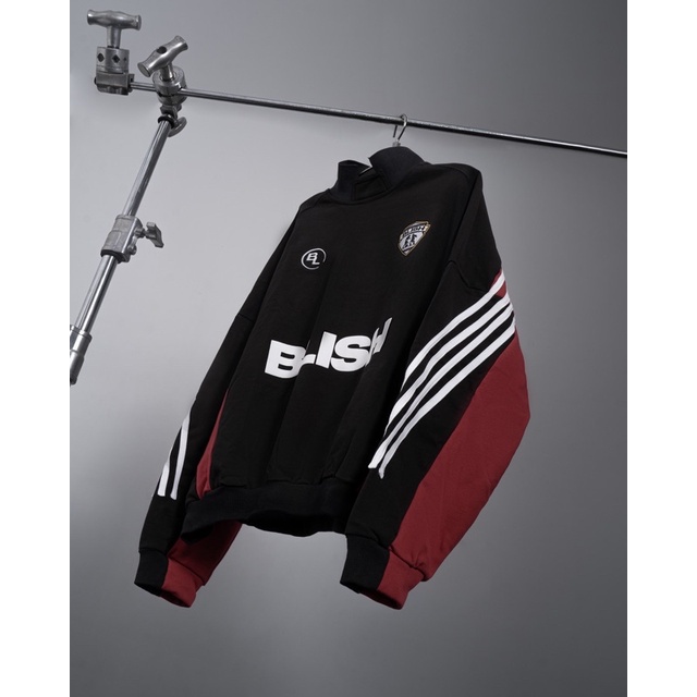 Áo tay dài PULLOVER BLISH 2.0 - màu đen phối đỏ