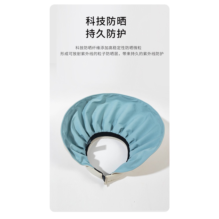 Nón rộng vành nữ nửa đầu Mũ hở chóp nữ vành rộng Chống nắng tia UV Đi biển Đánh golf tennis xe đạp Hàn Quốc