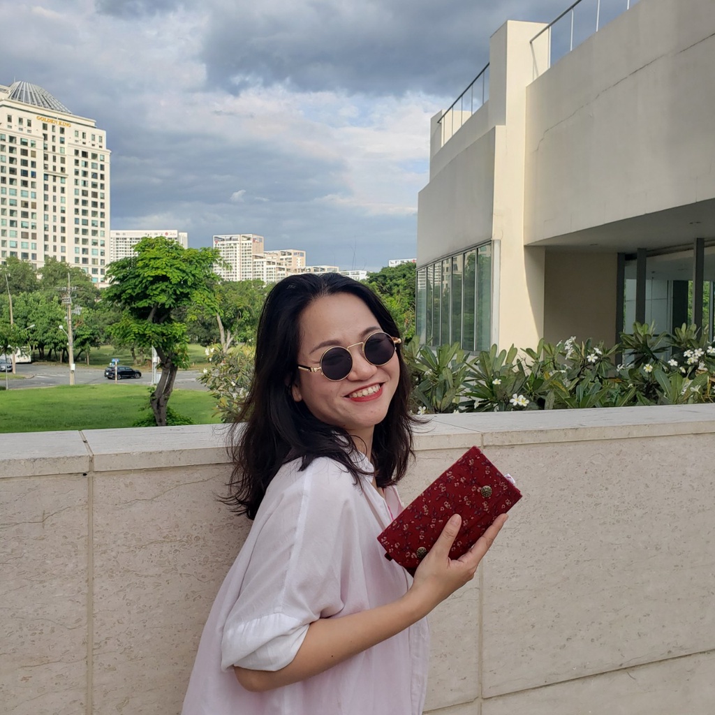 Ví Handmade Dáng Dài Cầm Tay Phong Cách Vintage Họa Tiết Hoa Xinh Xắn