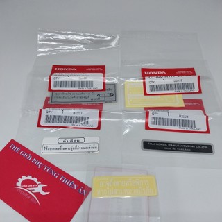 Bộ tem thông số wave thái, wave 110 thái zin nhập chính hãng honda thailand - pt thiên ân