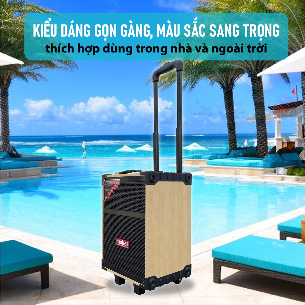 Loa kéo karaoke Mobell 2120-OL di động tặng kèm 2 micro không dây