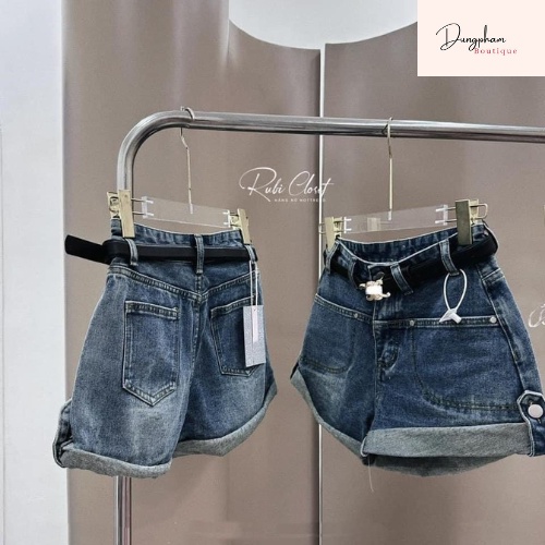 Quần sooc jeans vấn gấu hàng Quảng châu - Anna.Store