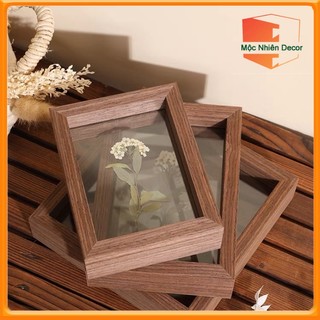  Khung Ảnh Để Bàn Khung Ảnh Gỗ Thông Màu Nâu Rustic Decor Trang Trí Phòng Khách Phòng Ngủ MN-11 