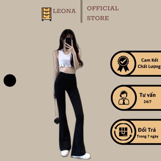 Quần ống loe legging nữ cạp cao co giãn bigsize XS-4XL