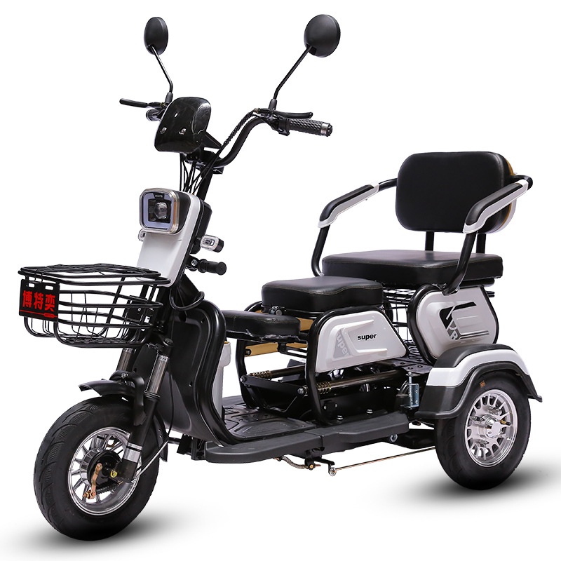 Xe điện 3 bánh F68-Super Sport, xe dành cho người già, bà bầu, người khuyết tật, khung thép chắc chắn