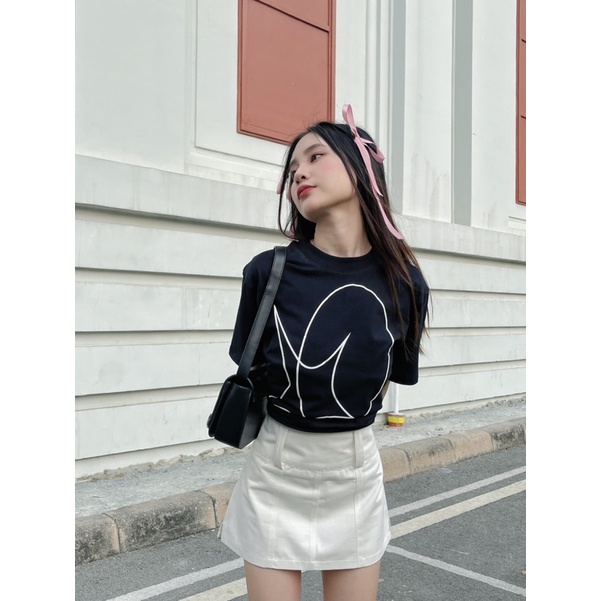 | 𝐀𝐫𝐞 𝐓𝐞𝐞 𝐁𝐚𝐛𝐲 | Áo boxy baby Tee.