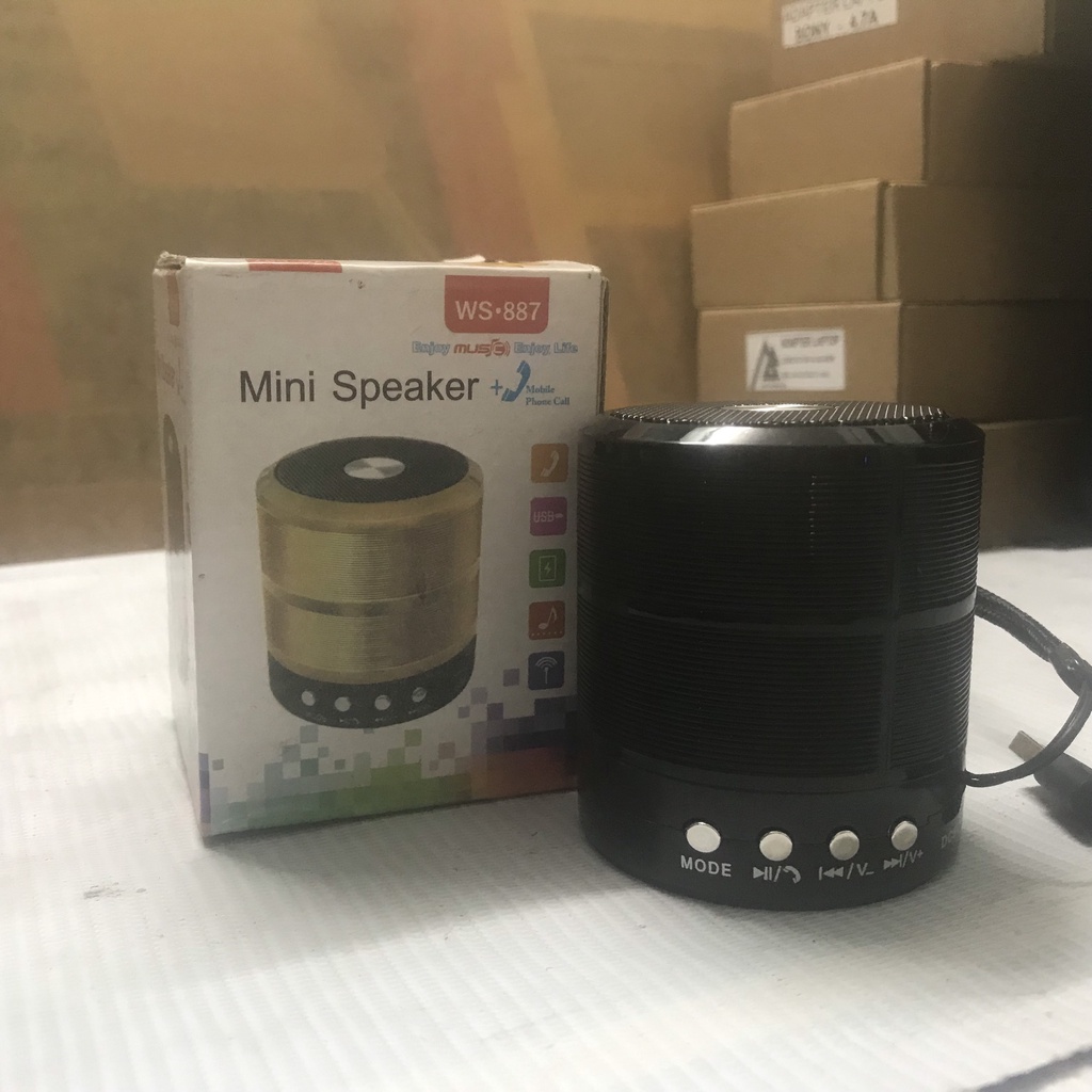 LOA BLETOOTH WOODEN XM-505/MINI SPEAKER WS-887 CHÍNH HÃNG