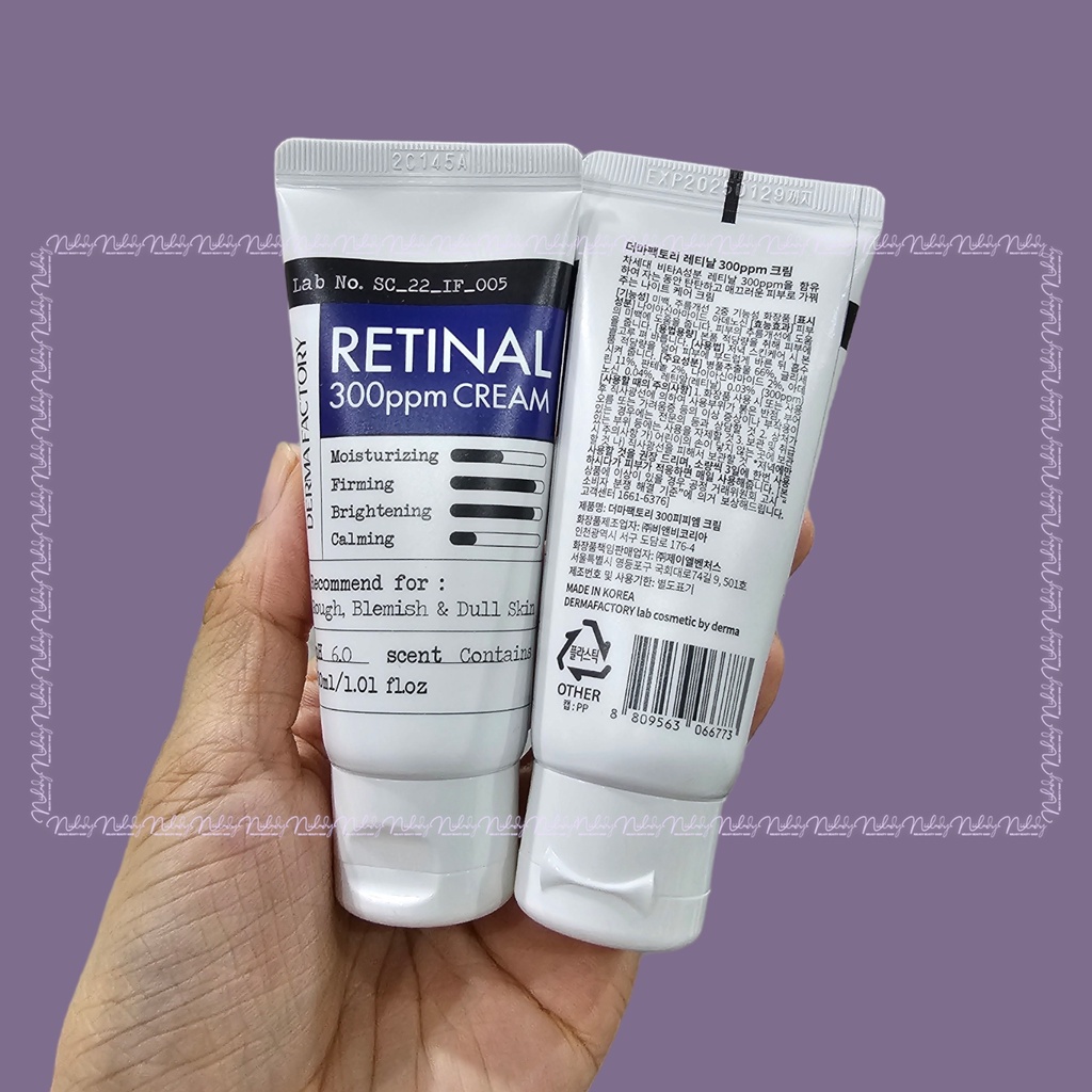 Kem dưỡng Derma Factory Retinal 300ppm Cream / Derma Factory Retinal 1000ppm Cream