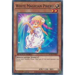 Thẻ bài Yugioh - TCG (UK) - White Magician Pikeru / SGX2-ENE02'