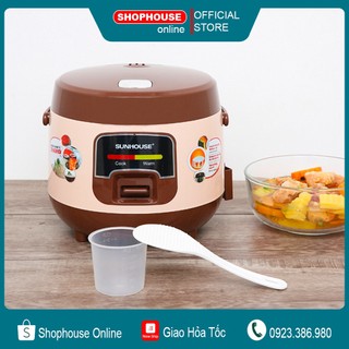 Nồi cơm điện 1L sunhouse SHD8208C công suất 400W - Bảo hành chính hãng 12 tháng