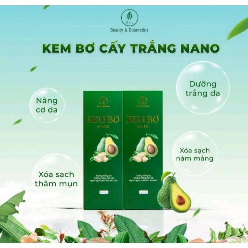 Kem Bơ Cấy Trắng Nano Olic Mẫu Mới Chính Hãng