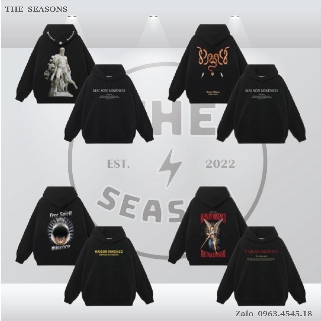 Áo Khoác Hoodie Mikenco Full Mẫu Chất Xịn Vải Nỉ Bông Cotton 100%