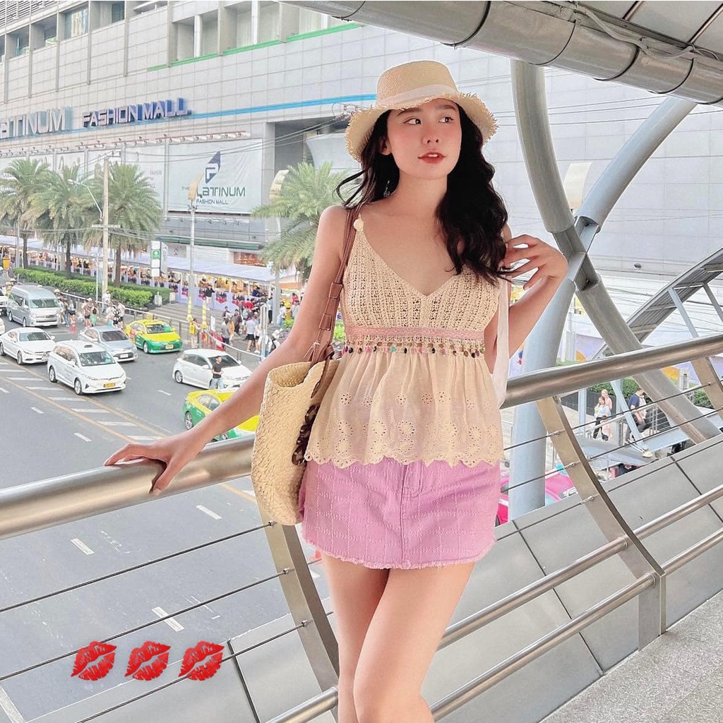 ÁO len móc dây pha thô đũi 2 màu(kèm ảnh thật)