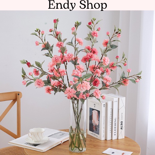 Hoa đào nhật, Hoa giả trang trí, Decor phòng, Phụ kiện chụp ảnh, trang trí nhà - Endy Shop