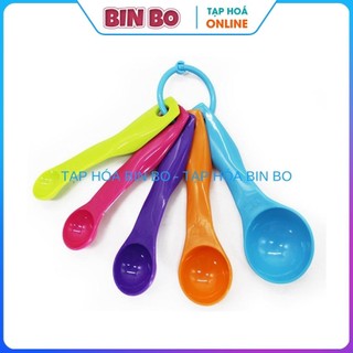 Bộ muỗng định lượng 5 cái cân đo thực phẩm - tạp hóa bin bo
