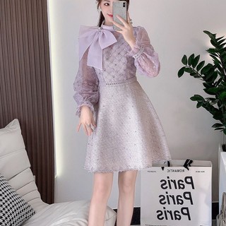Đầm dạ tweed xinh