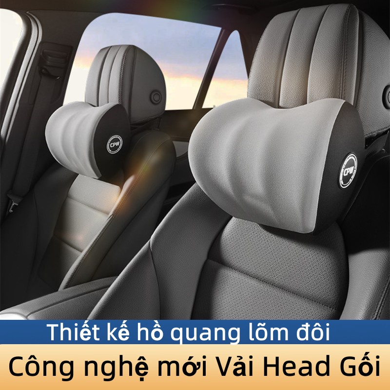 Gối tựa cho xe hơi đầu gối Bộ nhớ bông đầu gối bảo vệ cổ gối có thể tháo rời đầu gối cổ gối xe cung cấp nội thất phụ kiện xe hơi trong kho+giao hàng móc