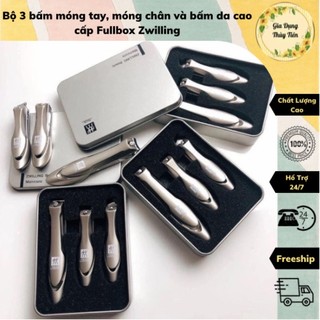 Bộ 3 bấm móng tay, móng chân và bấm da cao cấp Fullbox Zwilling