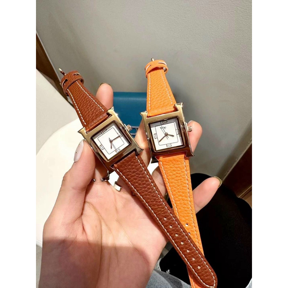 Đồng Hồ Nữ HM Dây Da