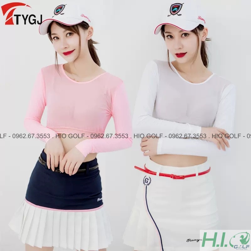 Áo chống nắng Golf nữ TYGJ - Áo golf nữ chống nắng, chống tia UV vải thun lạnh