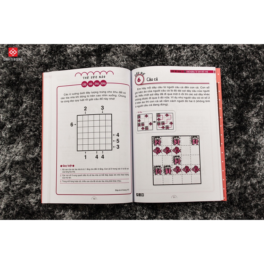 Sách - Những câu đố toán học kiểu Nhật (6 cuốn) - Rèn luyện khả năng tư duy cho bé